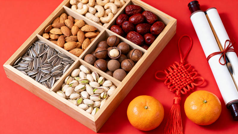 年货坚果礼盒图片
