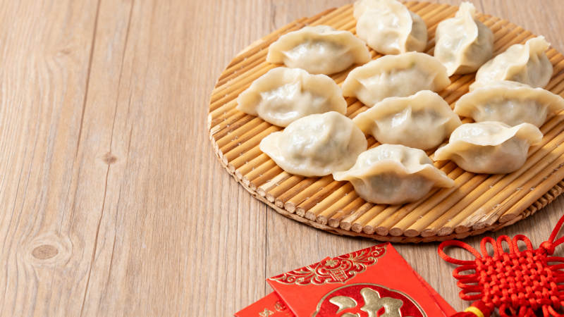 饺子迎新春图片