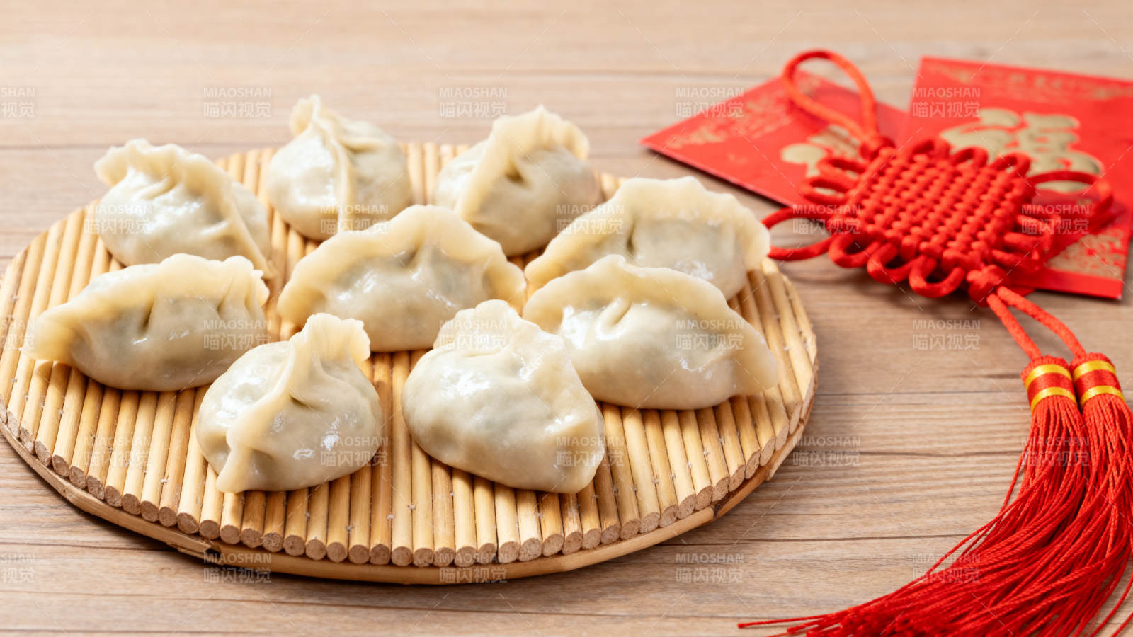 饺子迎春喜庆图图片