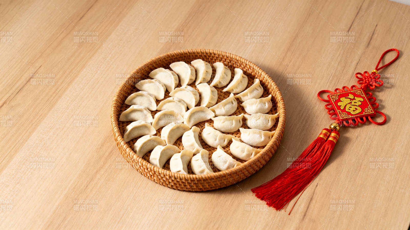 饺子与福字挂饰图片