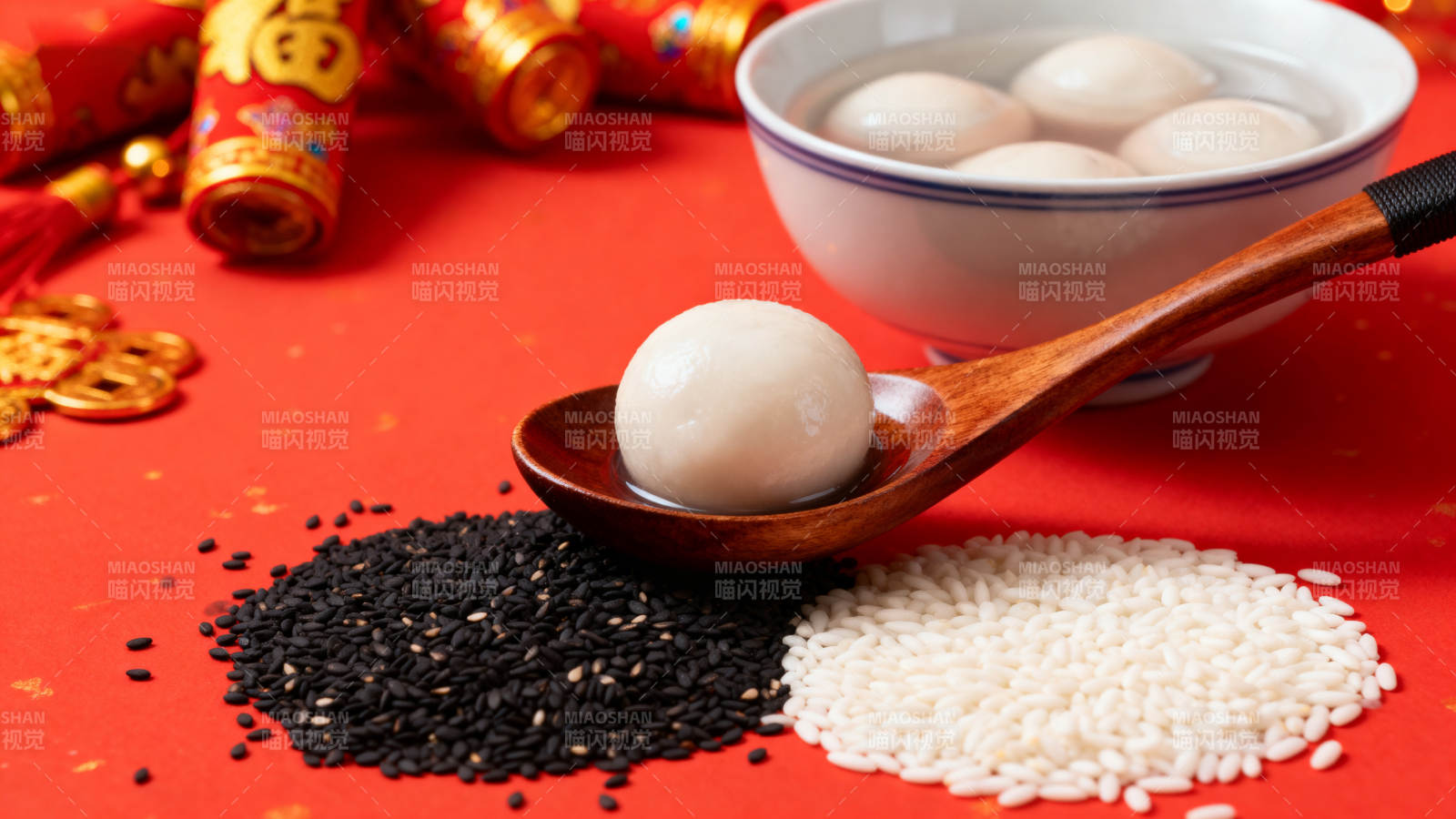 元宵节汤圆食材图片