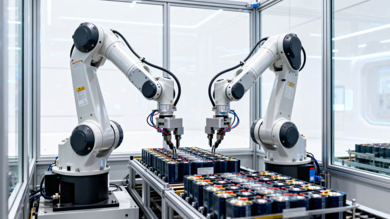 智能机器人装配线图片