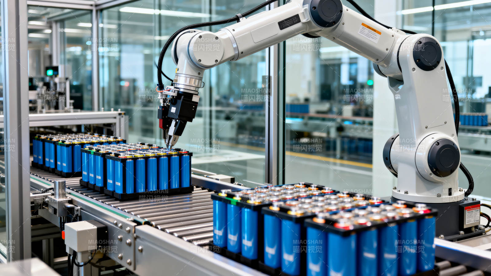 自动化电池生产线图片