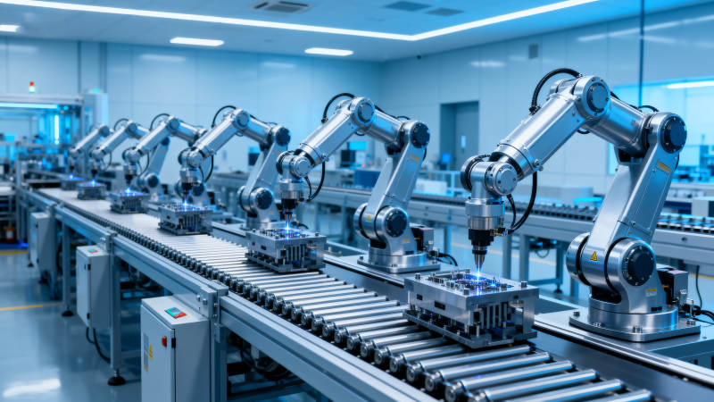 智能工厂自动化生产线图片