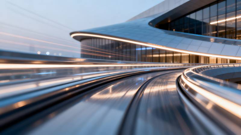 现代轨道建筑图片