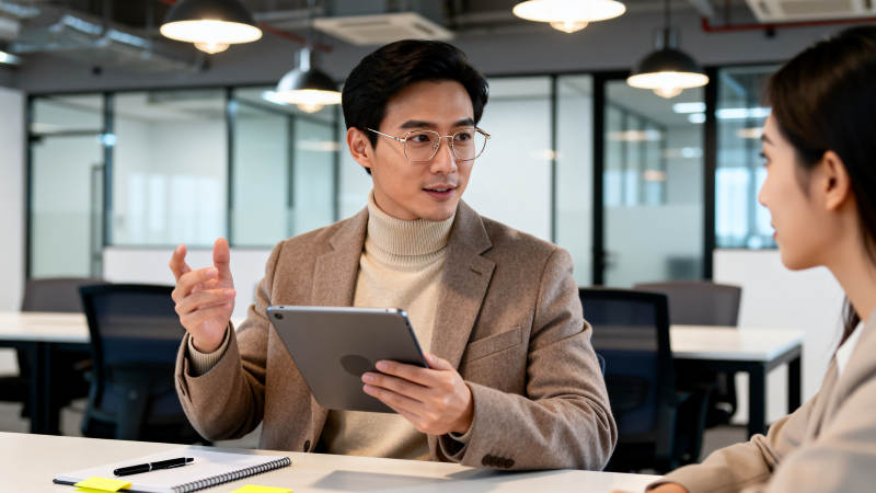 职场交流瞬间图片