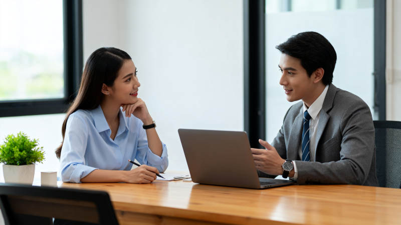 商务洽谈中图片