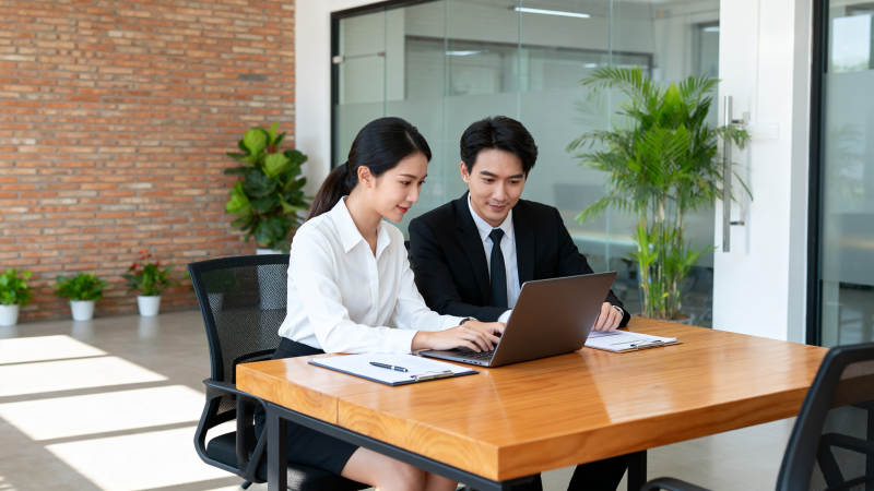 商务洽谈现场图片