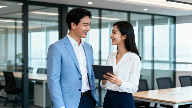 职场交流瞬间图片