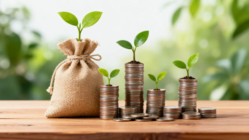 金钱成长 绿意盎然图片