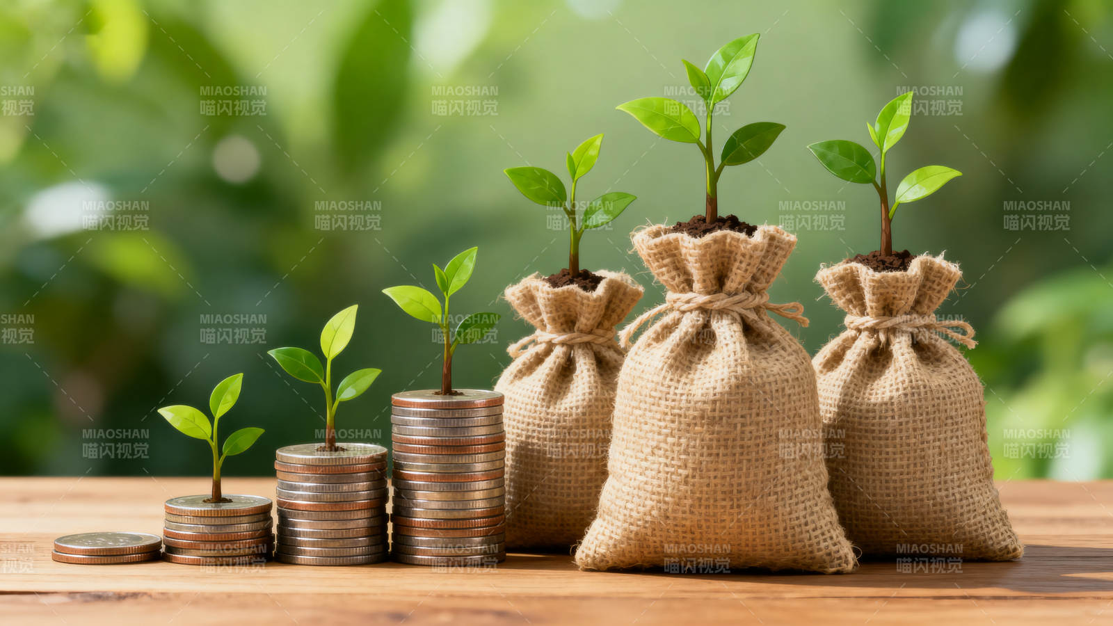 财富成长 绿意盎然图片