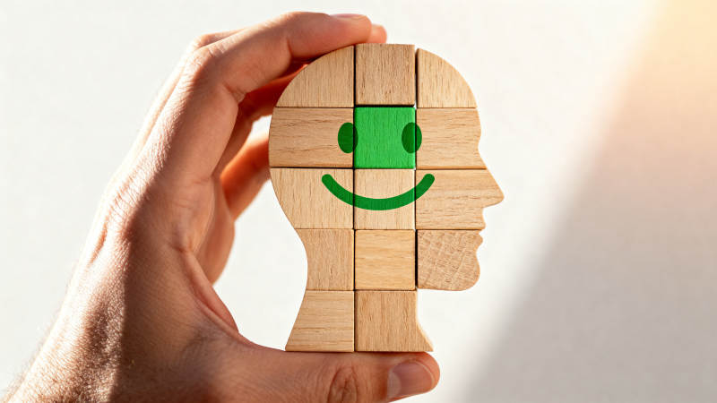 木块拼出笑脸头像图片