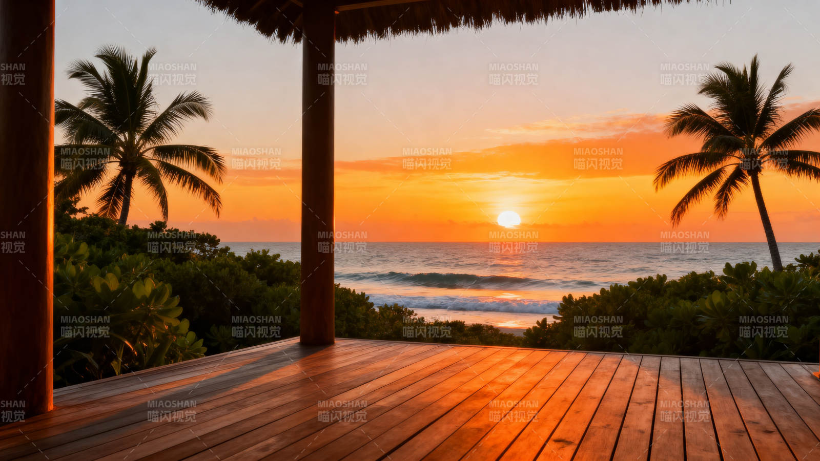 海边日落美景图片