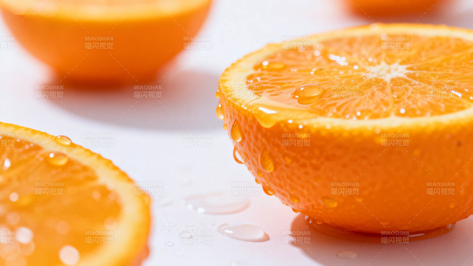 橙子切片滴水图片
