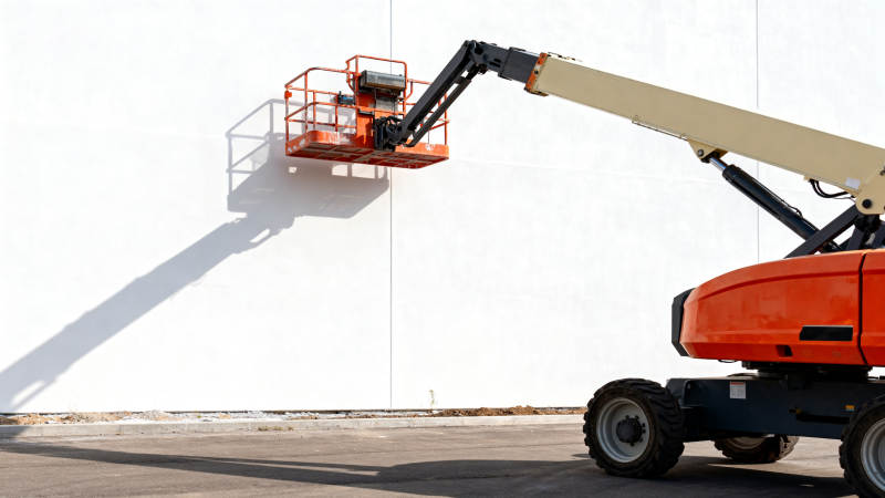 高空作业车工作场景图片