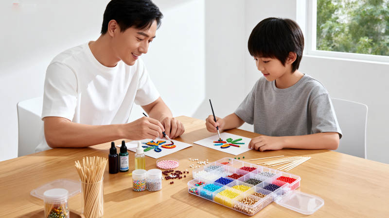 父子共绘创意时光图片