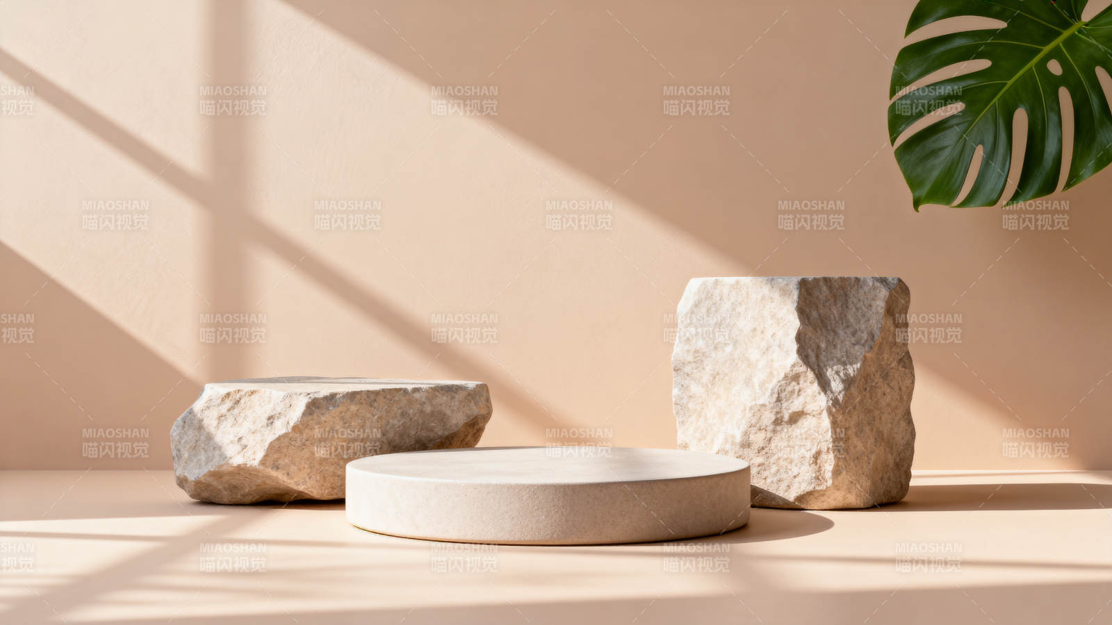 自然光影石台静谧图片