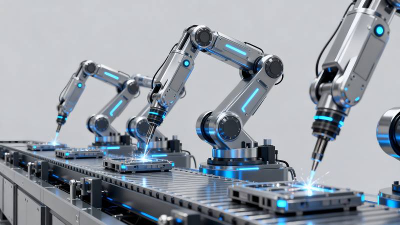 智能机械臂作业图片