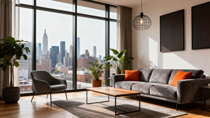 都市客厅美景图片