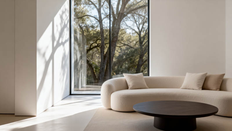 简约客厅 自然光景图片