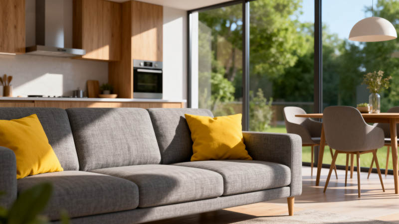 现代客厅温馨一角图片