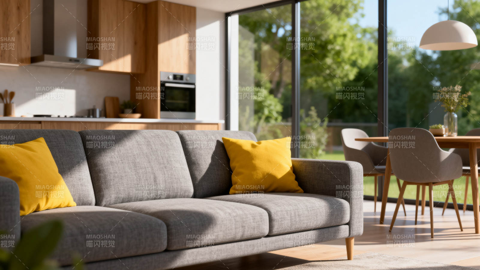 现代客厅温馨一角图片