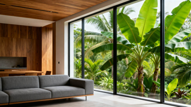 热带绿意客厅图片