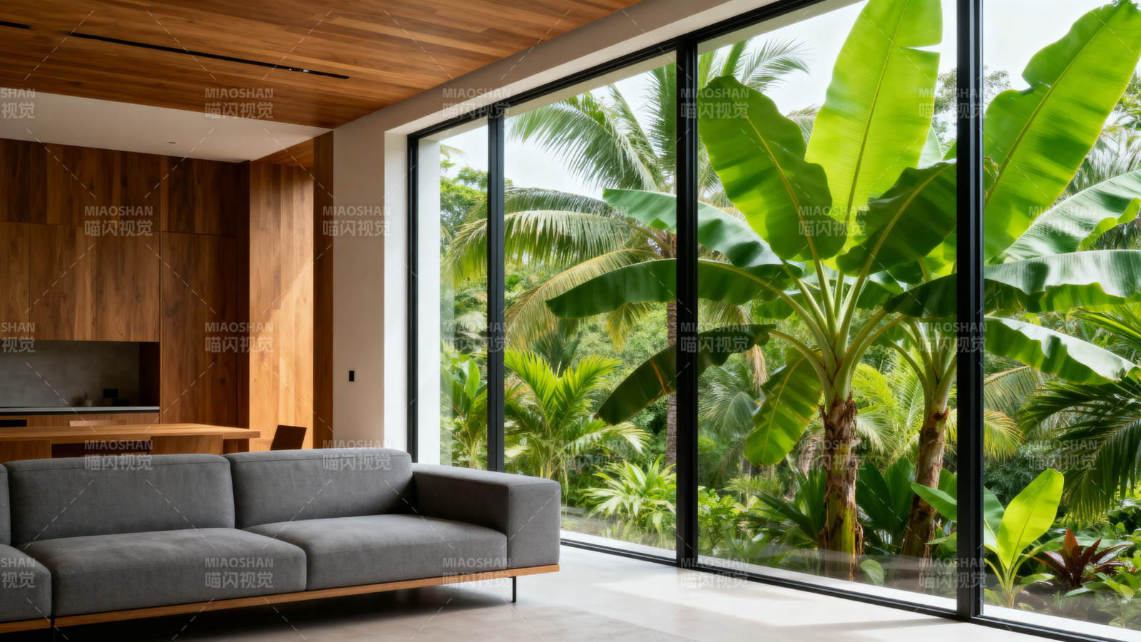 热带绿意客厅图片