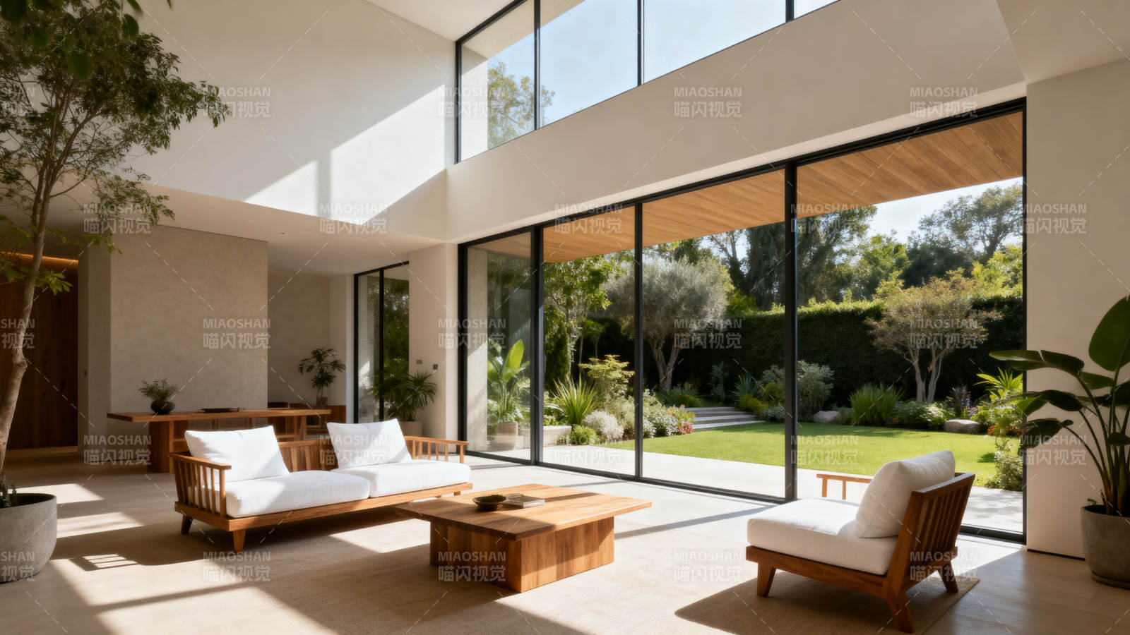 现代庭院客厅图片