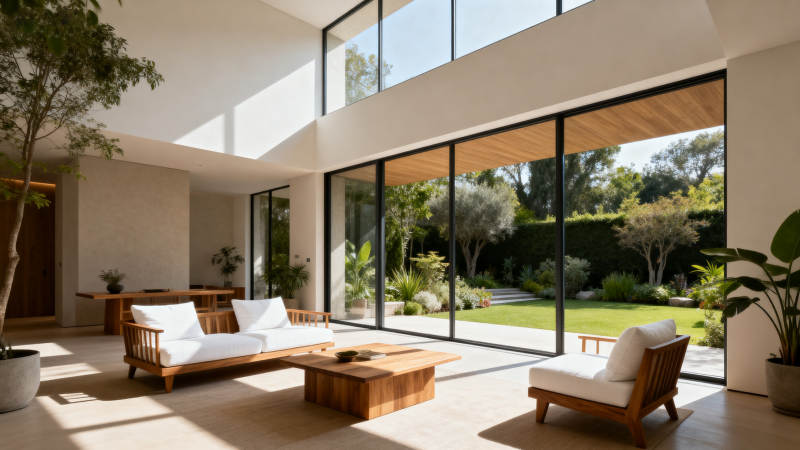 现代庭院客厅图片