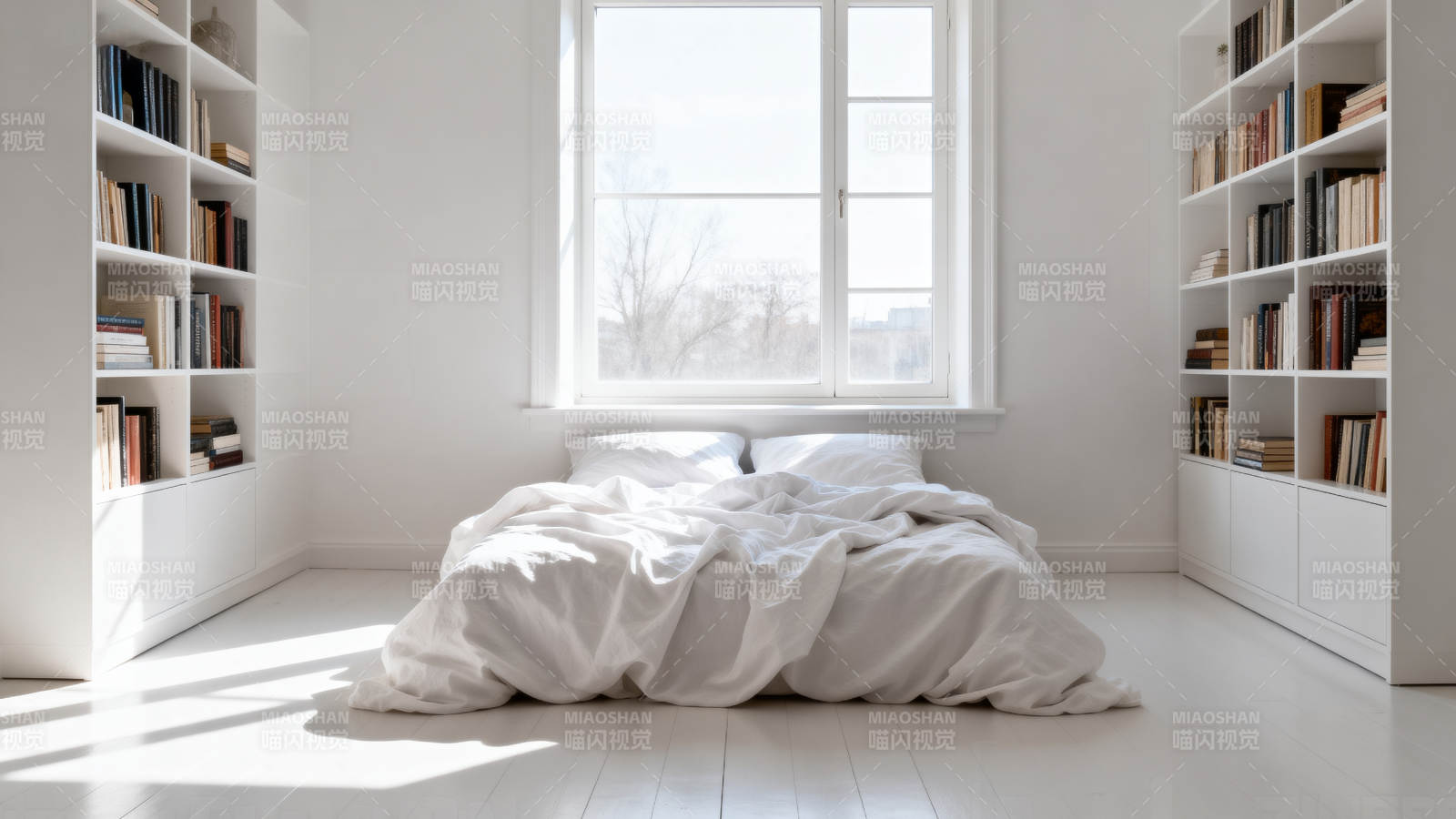 明亮简约卧室图片