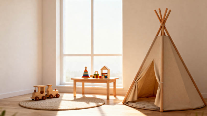 温馨儿童游戏角图片