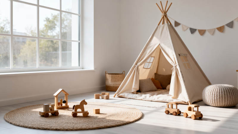 温馨儿童游戏角图片