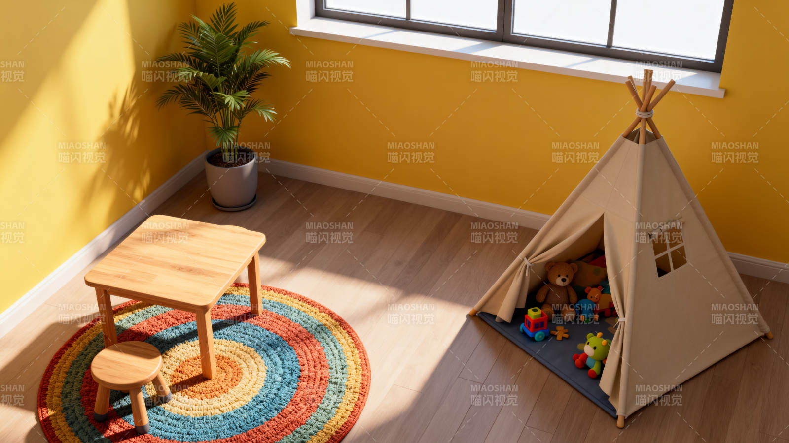 温馨儿童游戏角图片