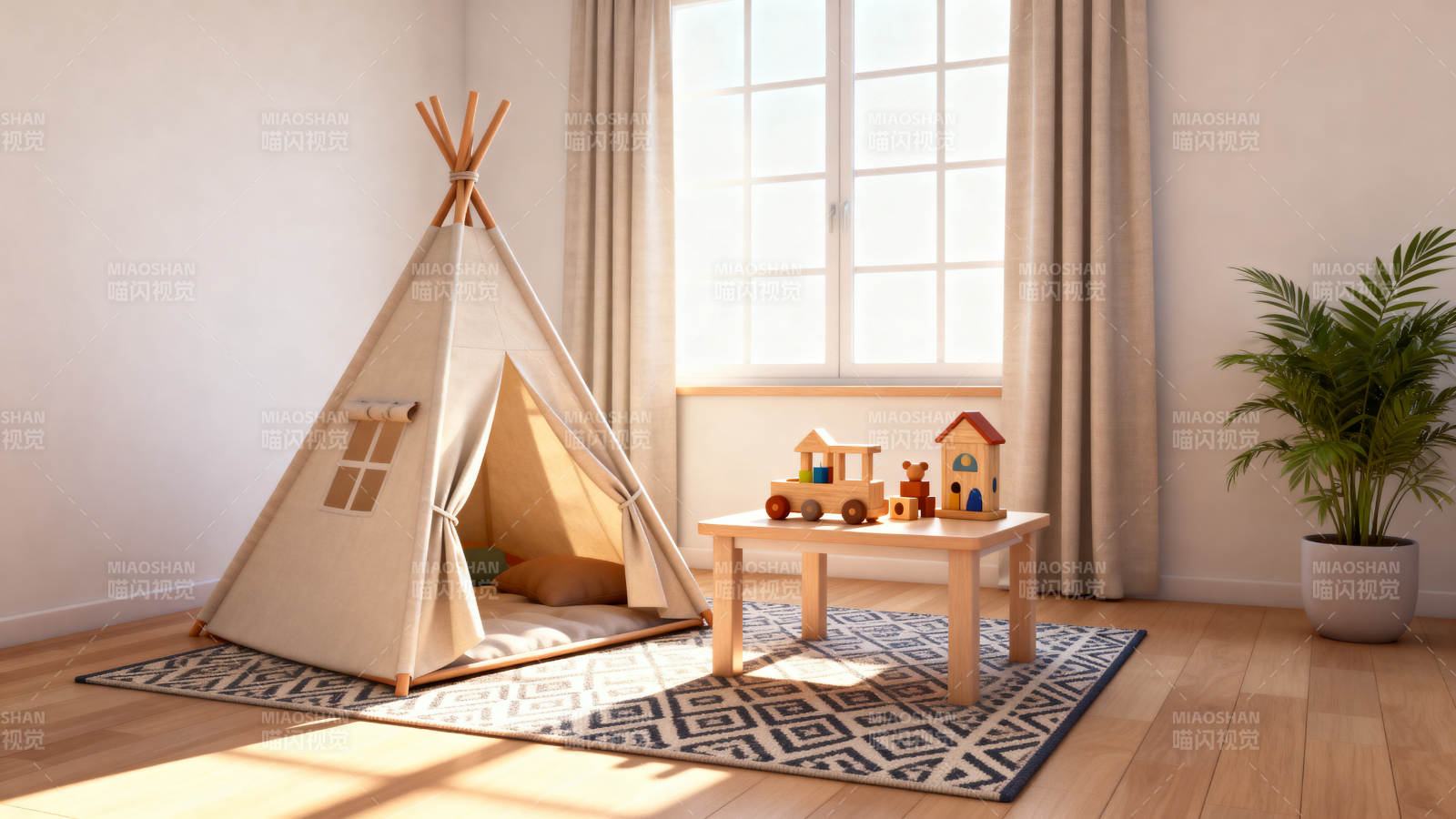 温馨儿童游戏角图片