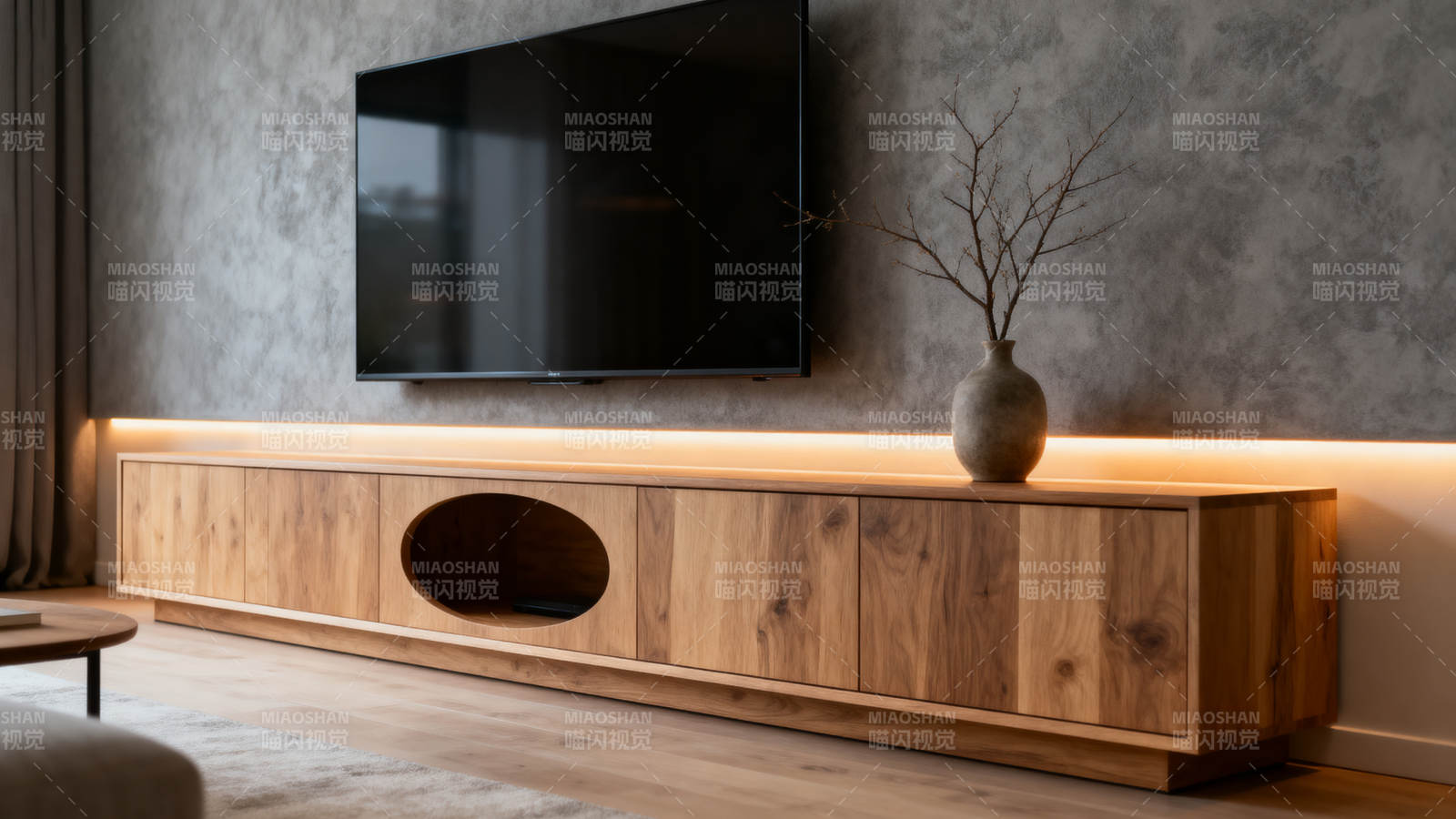 现代简约电视柜图片