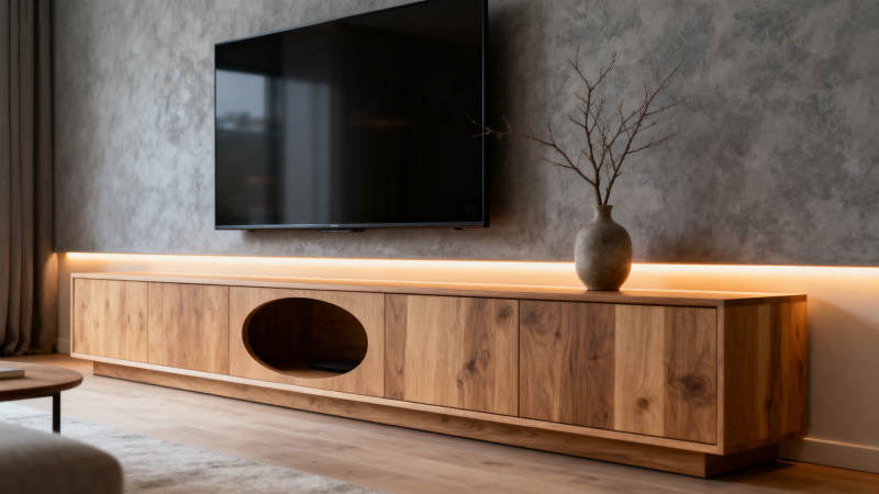 现代简约电视柜图片