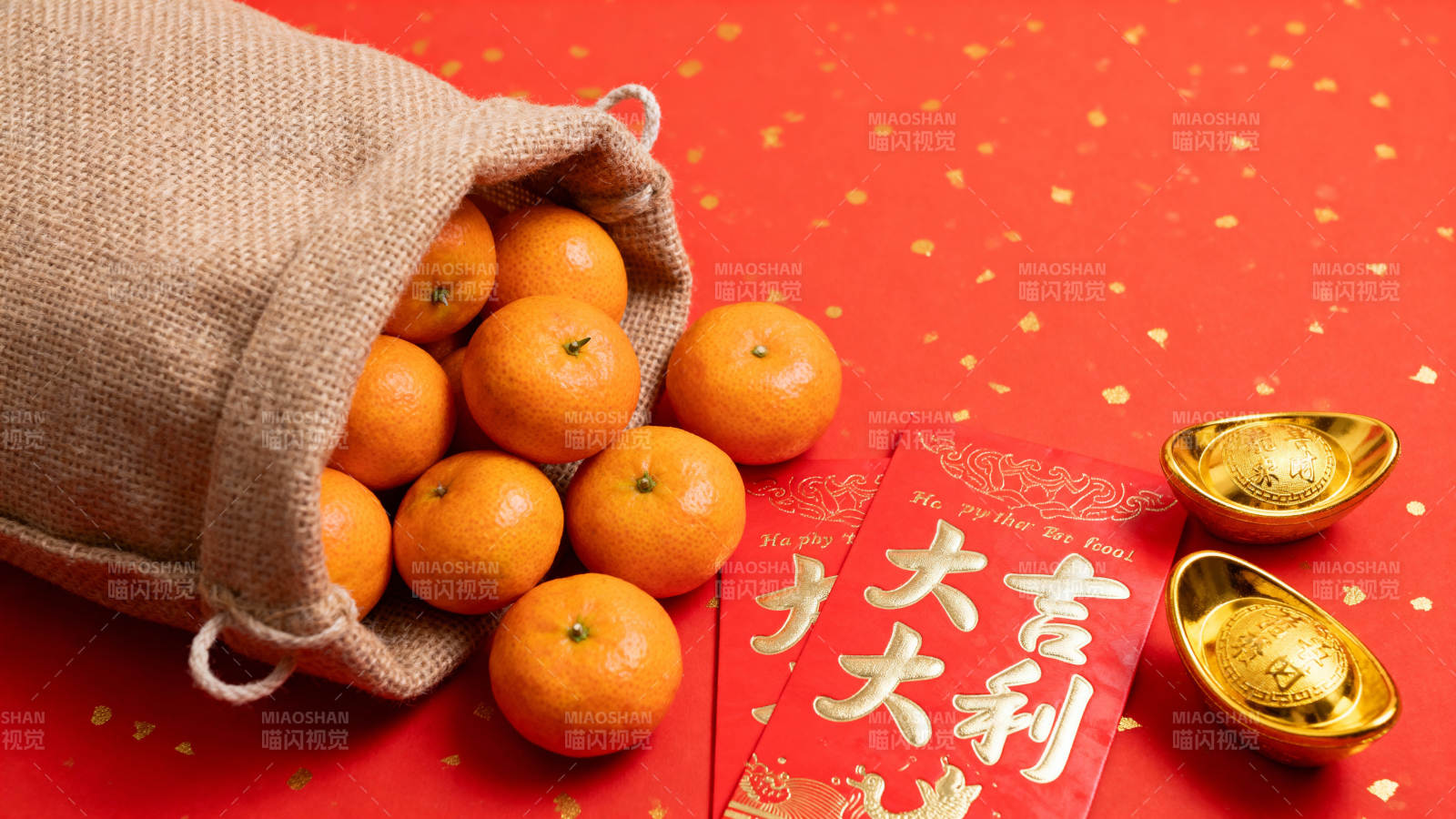 新春福袋满橙金图片