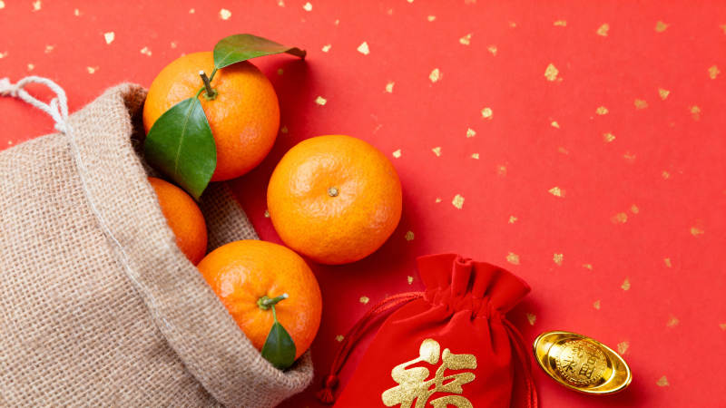 新春福袋橙满溢图片