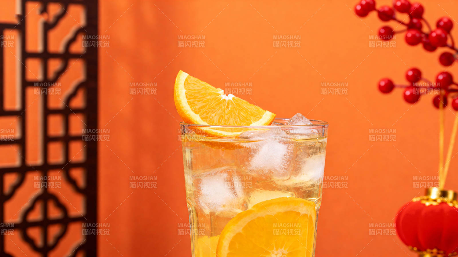 橙香冰饮图片