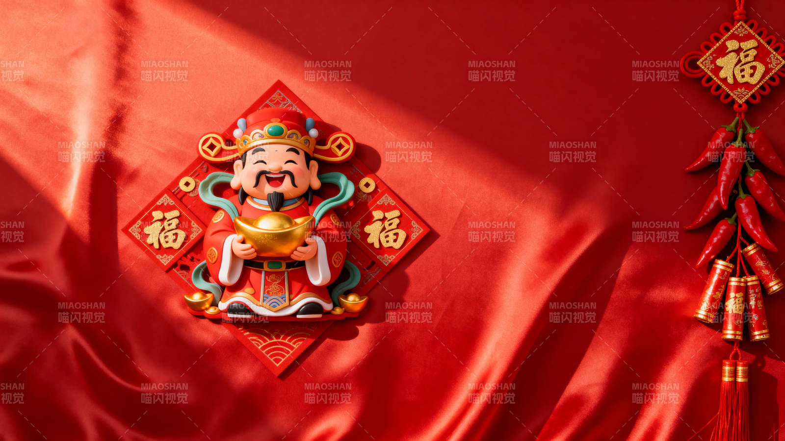 财神送福迎新春图片