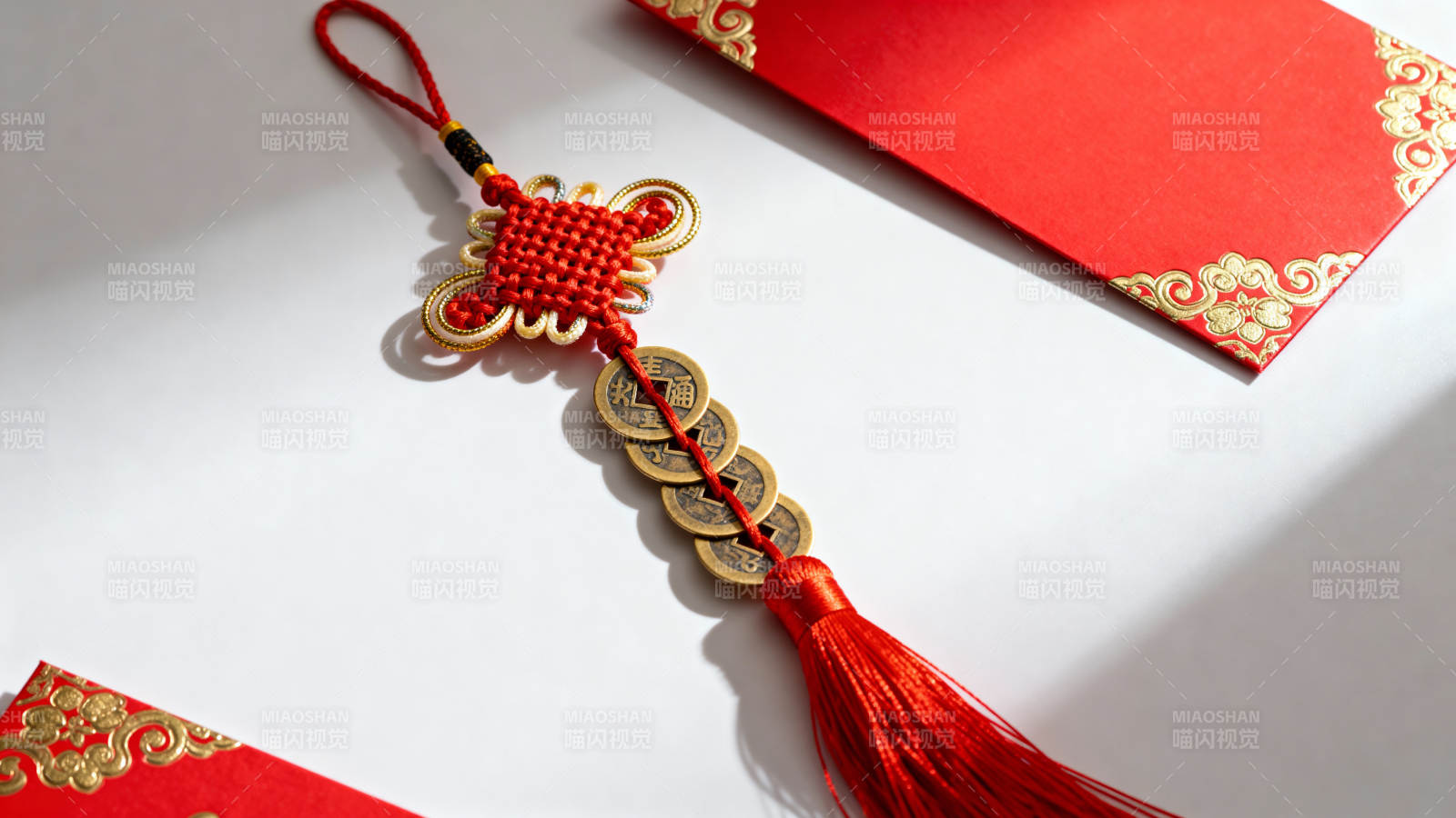 中国结与红包图片