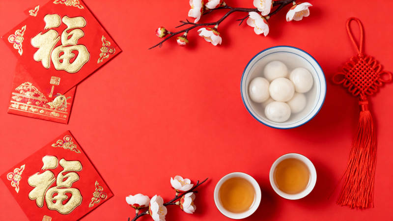 新春团圆汤圆宴图片