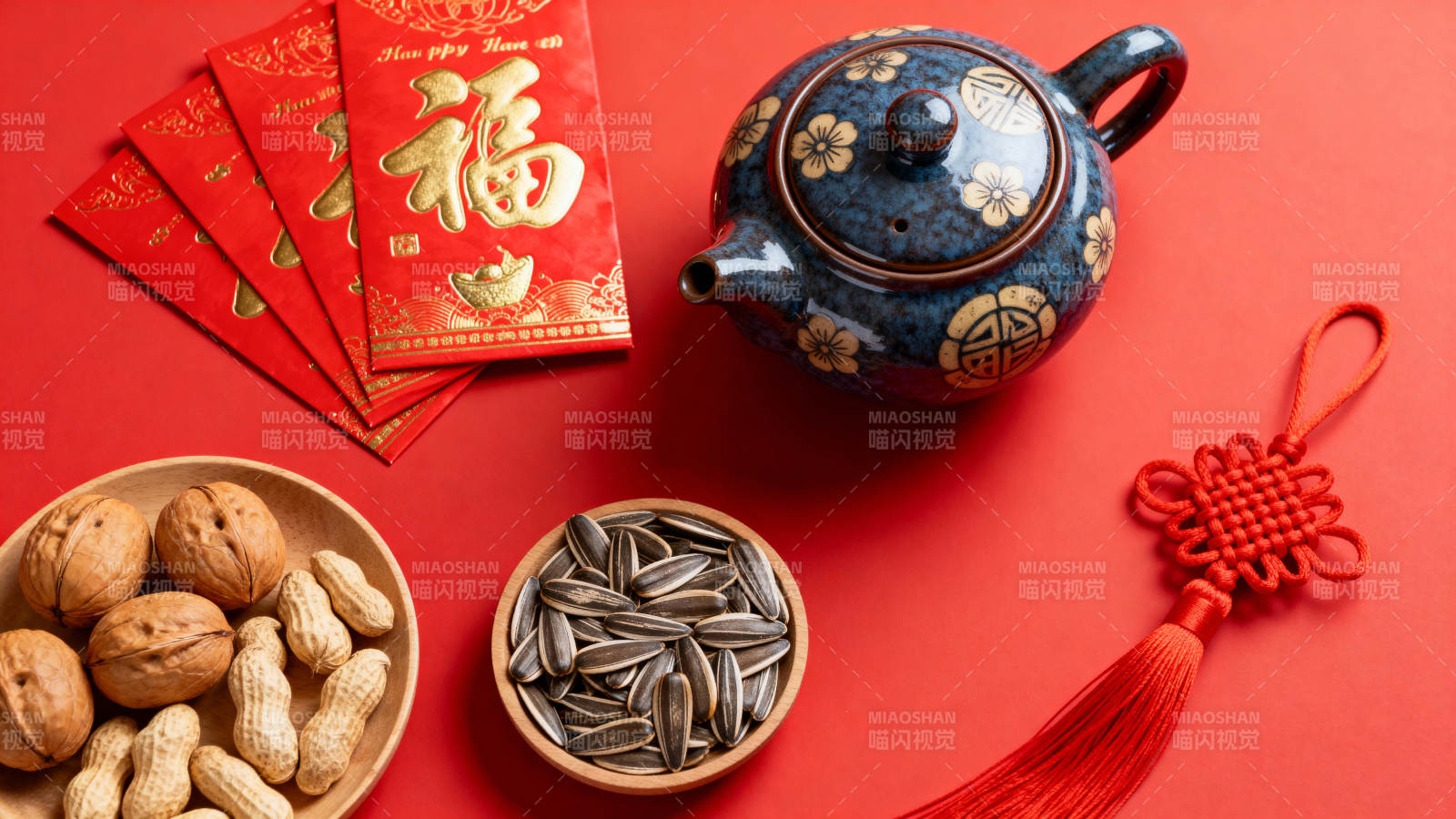 春节喜庆茶点礼图片