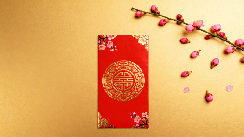 新春红包迎福运图片