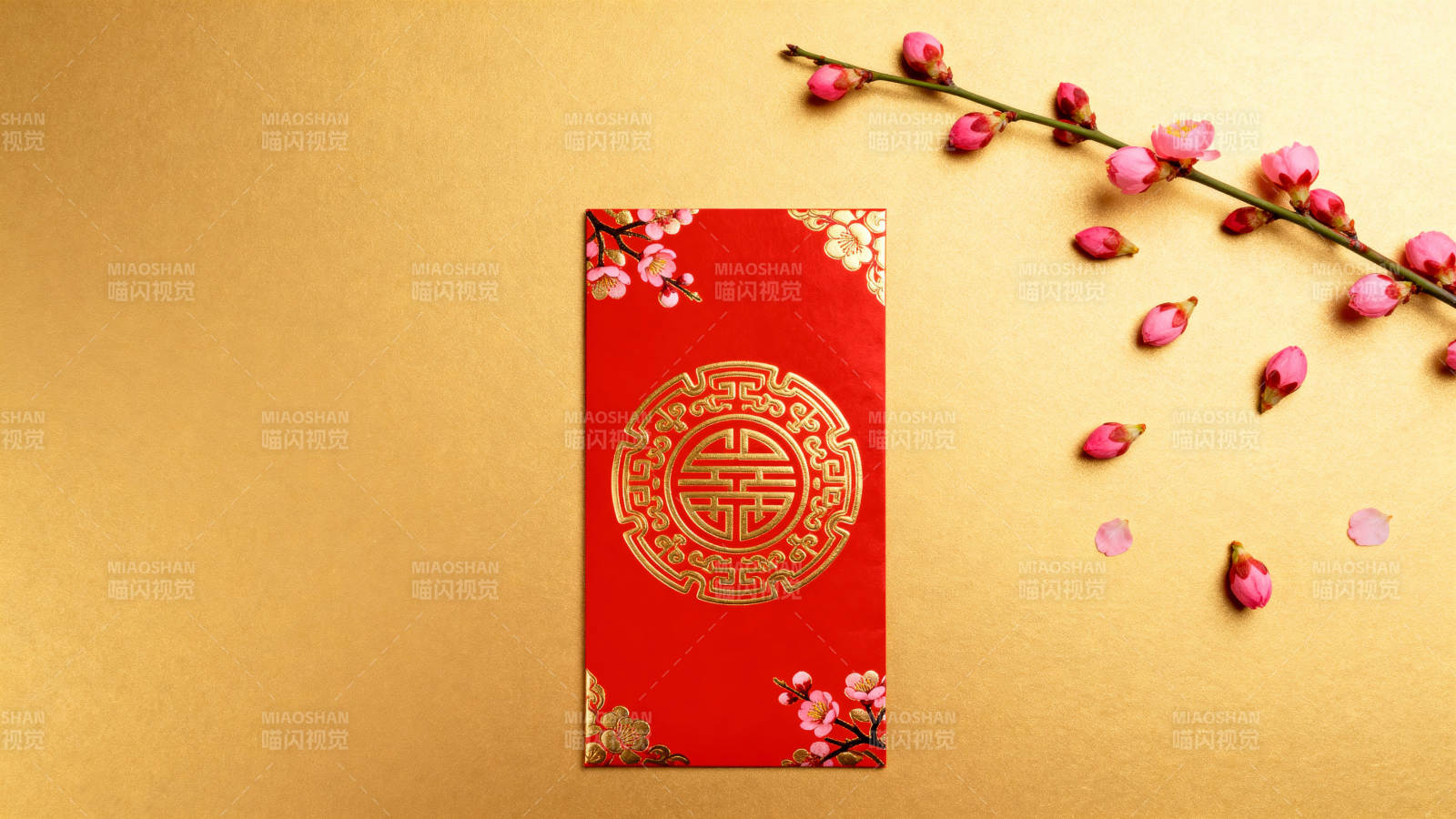 新春红包迎福运图片