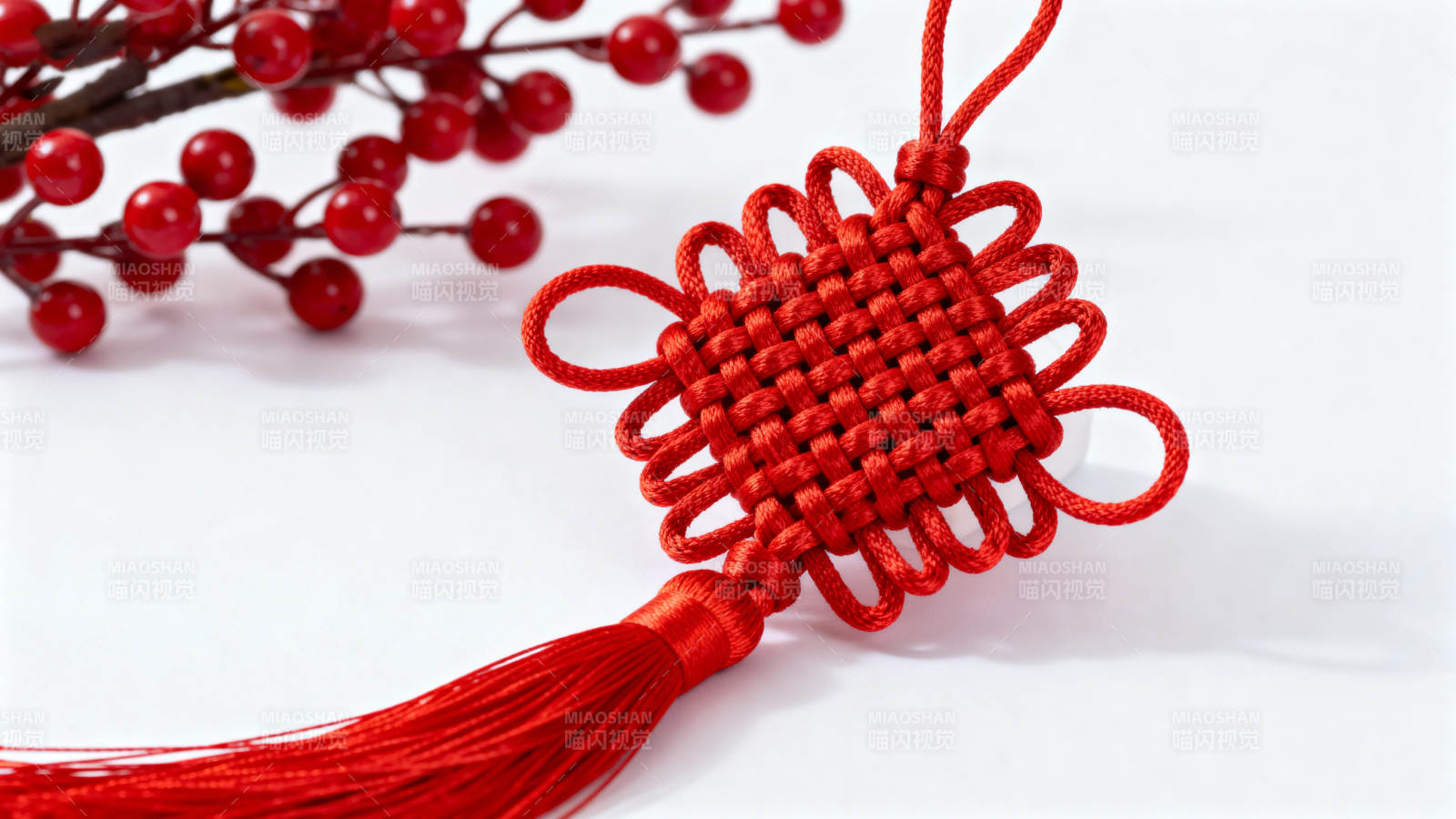 红绳结饰 喜庆吉祥图片