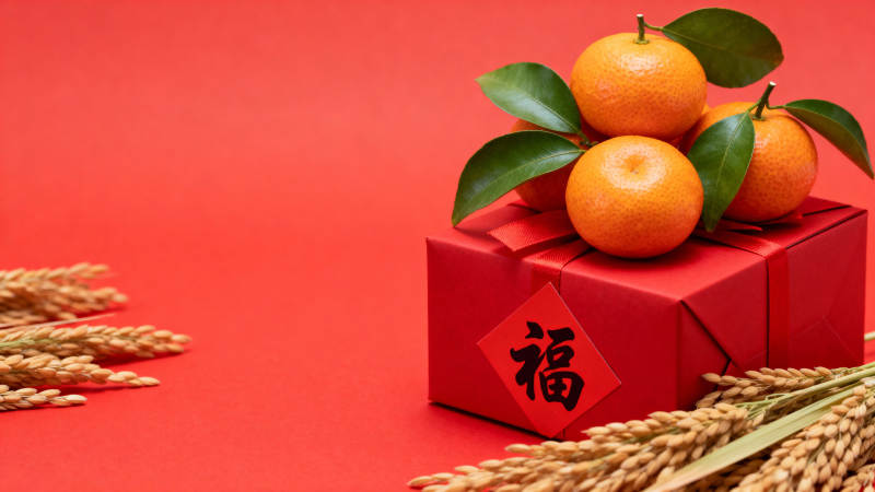 新春福果迎祥瑞图片