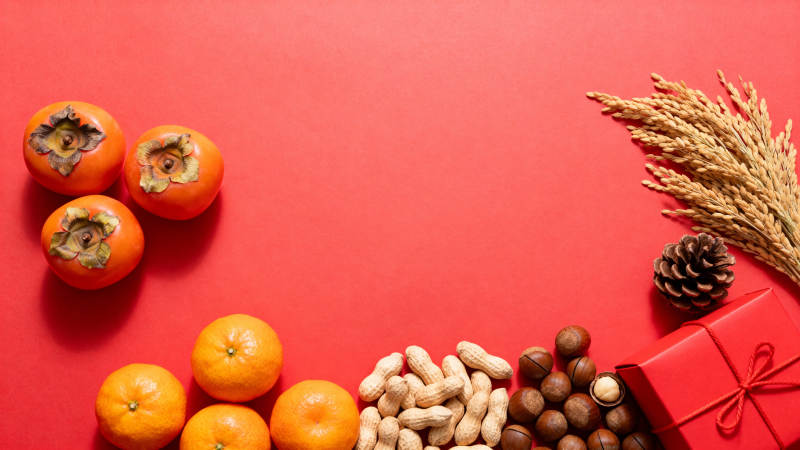 秋日丰收静物图图片