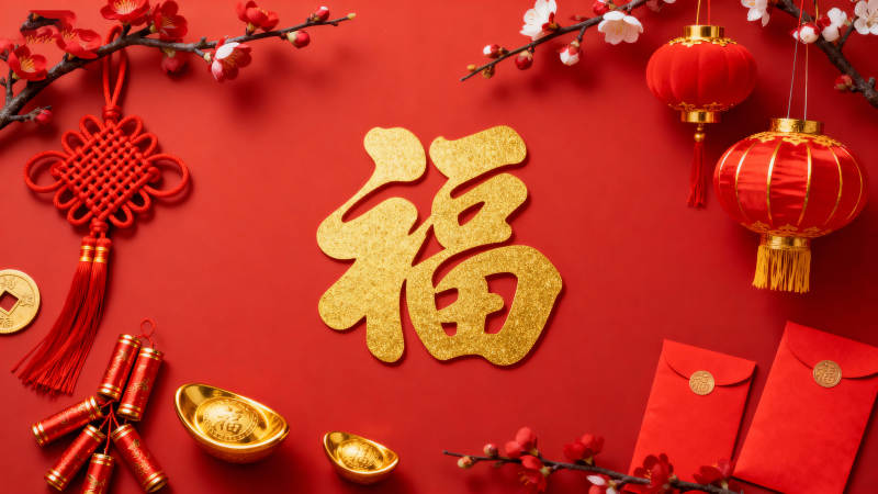 新春福字喜庆图图片